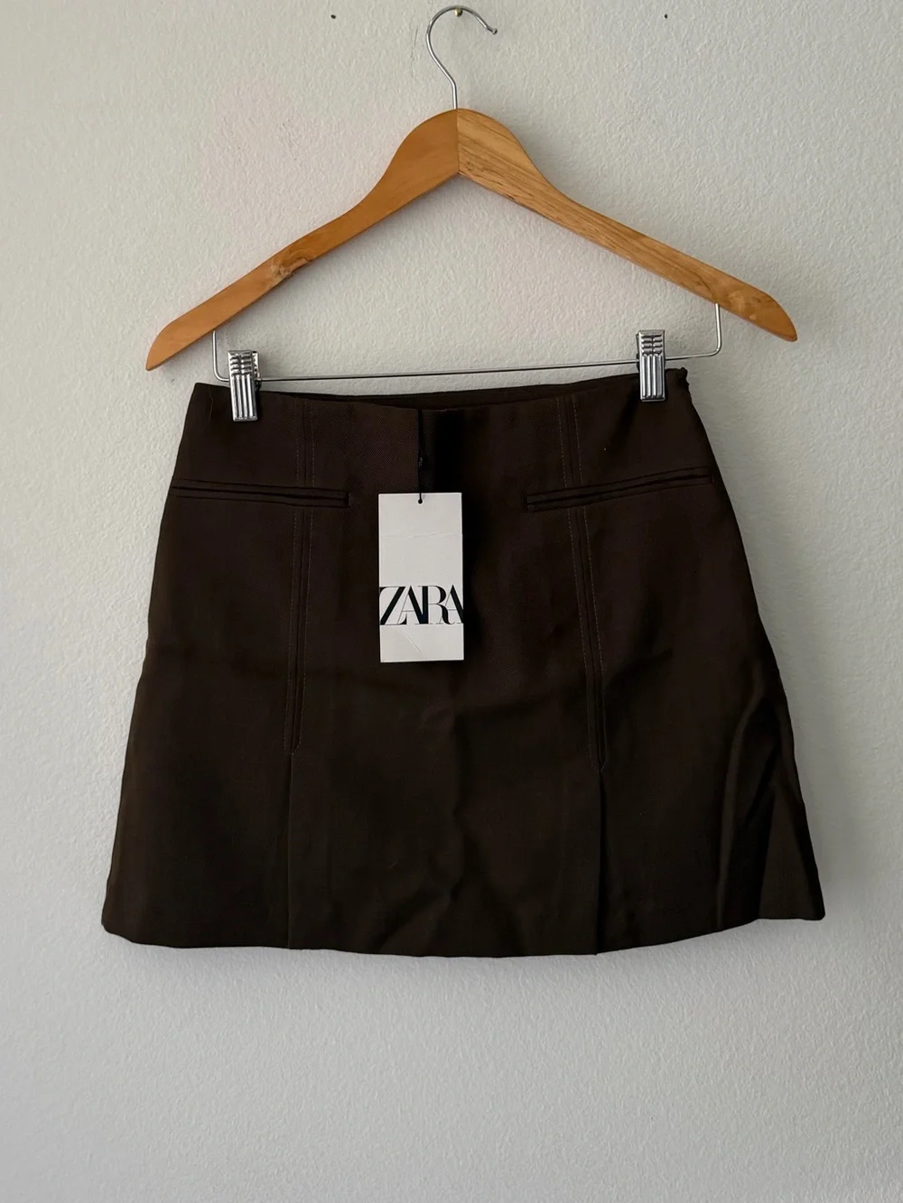Zara Chocolate Brown Mini Skirt